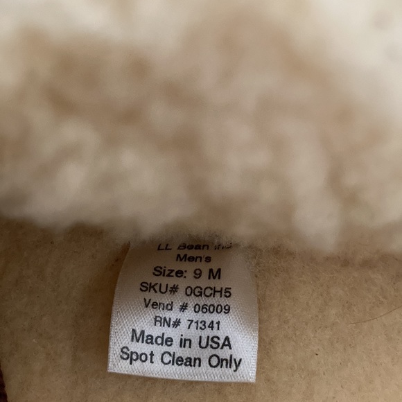 LL BEAN VINTAGE SHEARLING LINED DUCK BOOTS NWOT WARM dark Brown - Picture 7 of 11